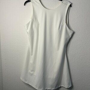 Ivory Backless Tank Dress/Skort